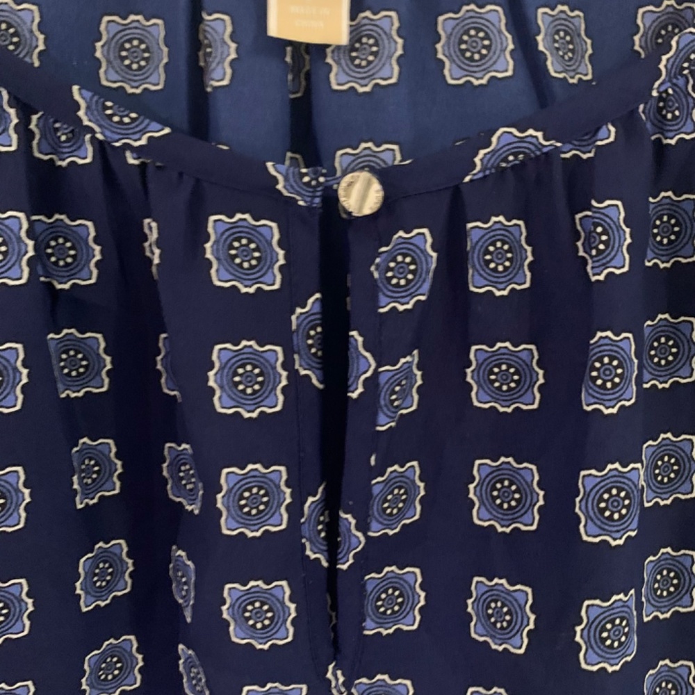 Michael Kors Navy Blouse - Picture 5 of 8